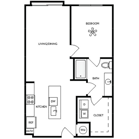 Axis Midtown Apartments in Atlanta, Georgia Penthouse Floor Plan