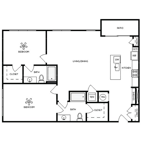 Axis Midtown Apartments in Atlanta, Georgia Penthouse Floor Plan