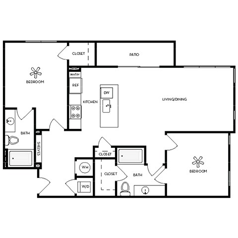 Axis Midtown Apartments in Atlanta, Georgia Penthouse Floor Plan