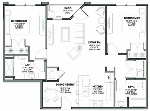 floor plan 223  the elite apartments