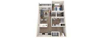 1x1 Bedroom B2-A