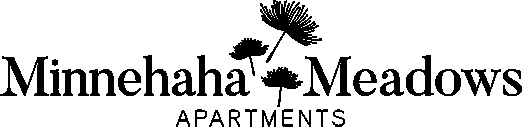 The image is a logo for Minnehaha Meadows Apartments.
