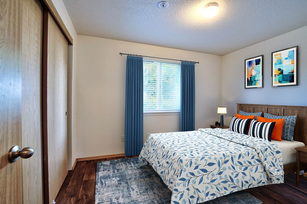 Parc East Apartments Staged bedroom angle 3