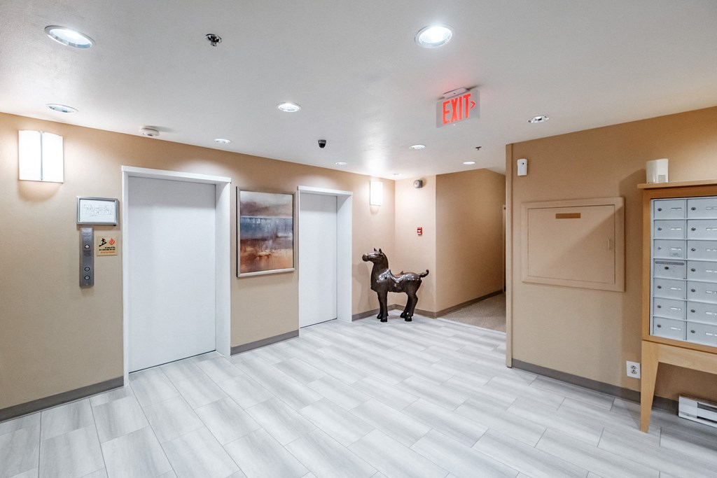 Patterson Tower Apartments Lobby and Elevators