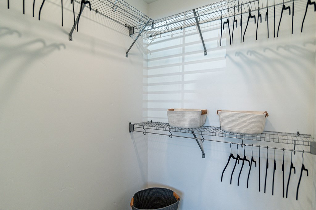 Red Hawk Apartments Model Closet