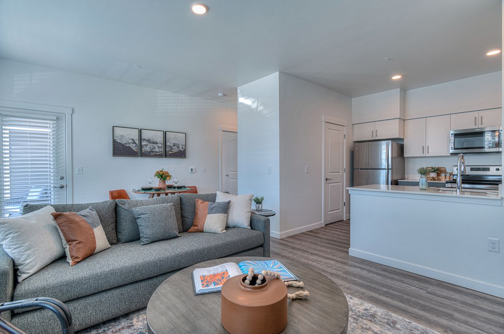 Red Hawk Apartments Model Living Room