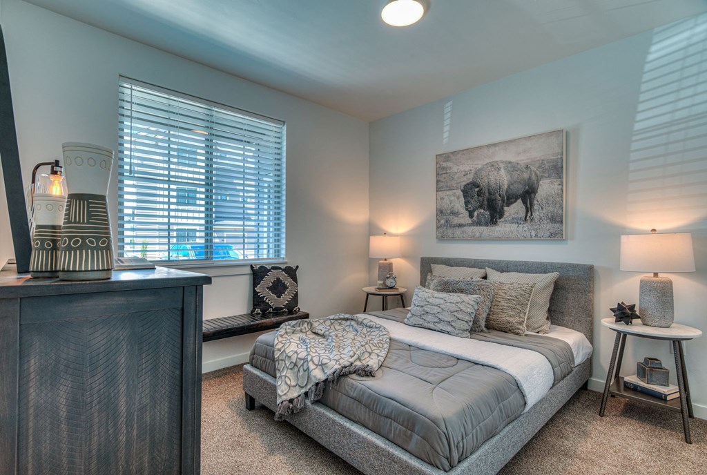 Red Hawk Apartments Model Bedroom