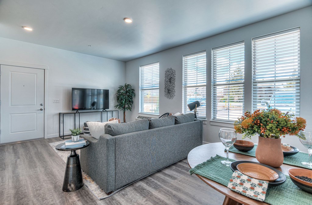 Red Hawk Apartments Model Living and Dining Room