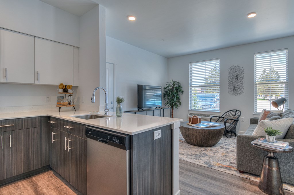 Red Hawk Apartments Model Kitchen