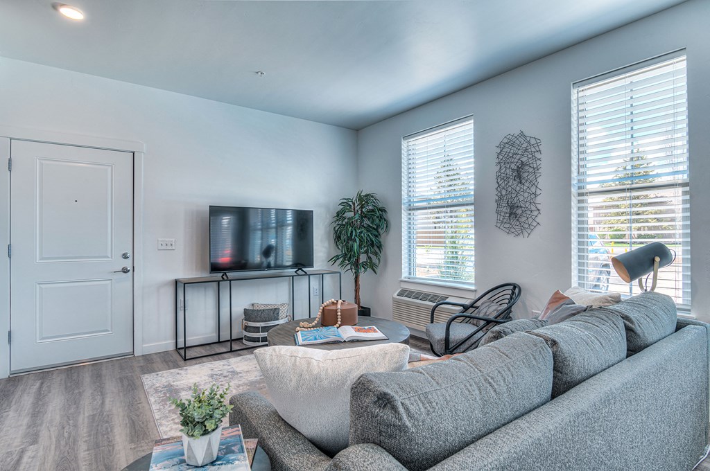 Red Hawk Apartments Model Living Room