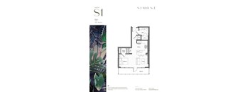 floor plan of 55 north luxury apartments to rent in the north end of boston