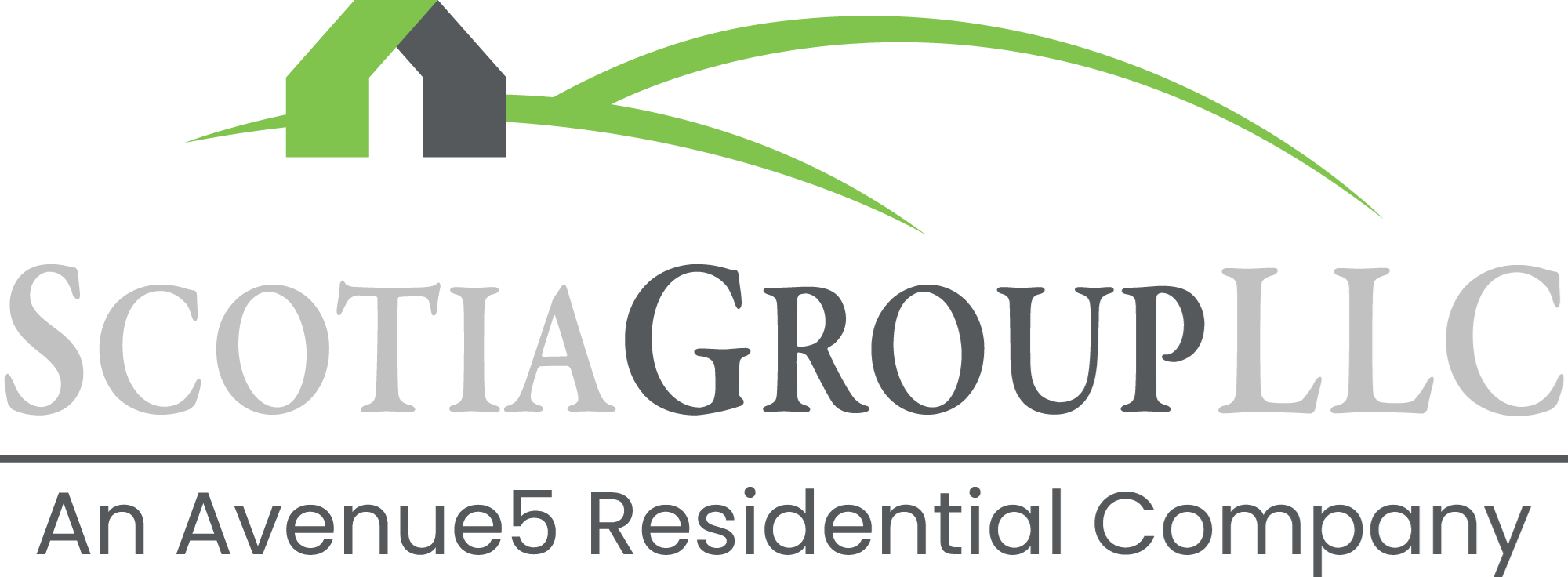 The image is a logo for a company named Scotia Group LLC, which is a residential company.