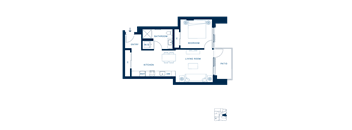 Shoresmith Apartments 1x1 H Floor Plan