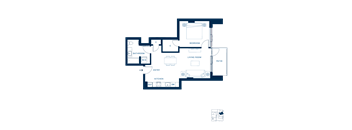 Shoresmith Apartments 1x1 K Floor Plan