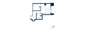 Shoresmith Apartments 1x1 G Floor Plan