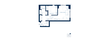 Shoresmith Apartments 1x1 C Floor Plan