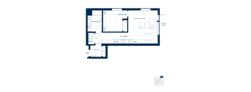 Shoresmith Apartments 1x1 J Floor Plan