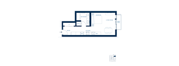 Shoresmith Apartments Studio F Floor Plan
