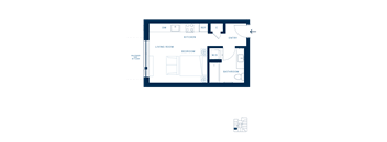 Shoresmith Apartments Studio A Floor Plan