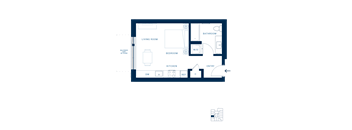 Shoresmith Apartments Studio H Floor Plan