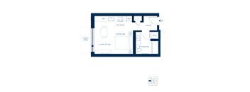 Shoresmith Apartments Studio B Floor Plan