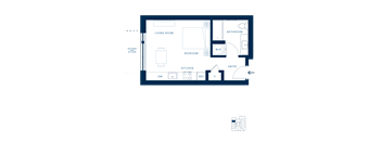 Shoresmith Apartments Studio C Floor Plan