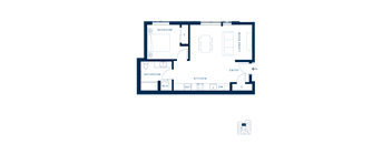 Shoresmith Apartments 1x1 D Floor Plan