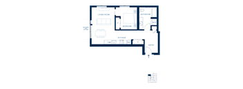 Shoresmith Apartments 1x1 E Floor Plan