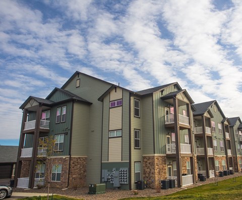 the building where the apartment is located