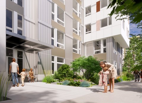 St. Lukes Apartments in Seattle, Washington Exterior Rendering