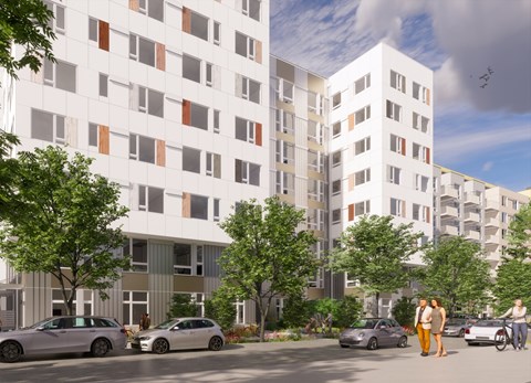 St. Lukes Apartments in Seattle, Washington Exterior Rendering