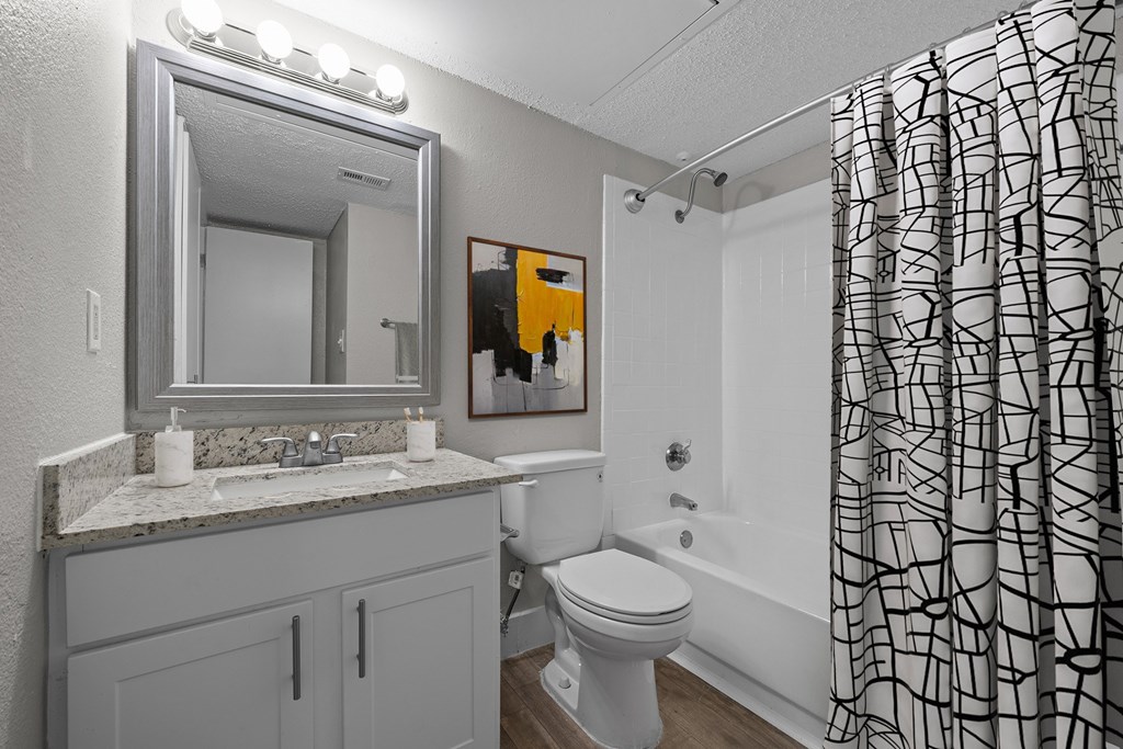 The Monet Apartments in Dallas, Texas Model Bathroom