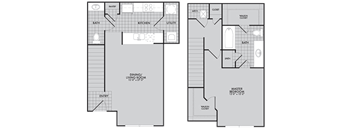 Park at Humble Apartments The Big Bend Floor Plan