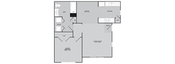 Park at Humble Apartments The Bonham Floor Plan