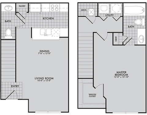 Park at Humble Apartments The Lockhart Floor Plan