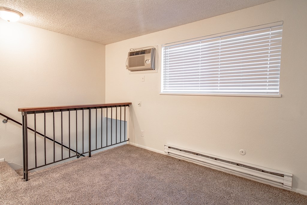 The Willows Apartments loft area with air conditioning