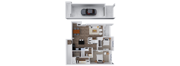 Whisper Sky Apartments Poplar I Floor Plan