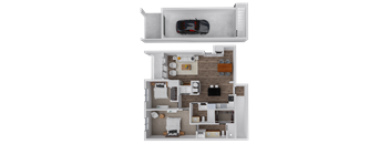 Whisper Sky Apartments Poplar II Floor Plan