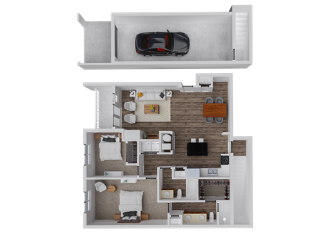 Whisper Sky Apartments Poplar II Floor Plan