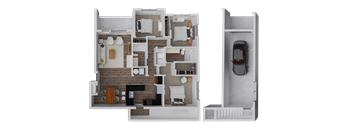 Whisper Sky Apartments Chestnut Floor Plan