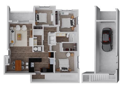 Whisper Sky Apartments Chestnut Floor Plan