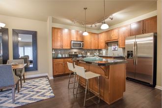 Whisper Sky Apartments Model Kitchen and Dining Room