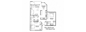Woodbine Apartments 2 Bedroom 2 Bathroom
