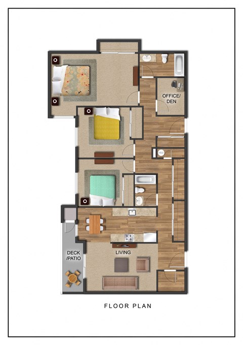 The Galleria Apartments 3 Bedroom Floor Plan