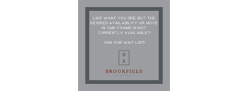 Graphic stating "Join the Waitlist" for a Brookfield Reserve apartment in Wisconsin