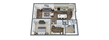 2 bedroom, 2 bathroom