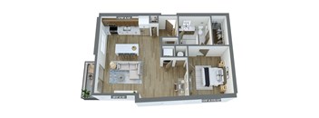 a3 floor plan  2 bedroom with 2 baths  1192 square feet