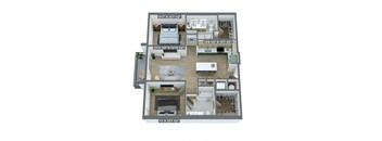 a floor plan of a 3 bedroom floor plan