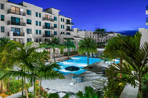 a view of the pool at protea hotel