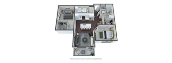 bedroom floor plan an in 2d